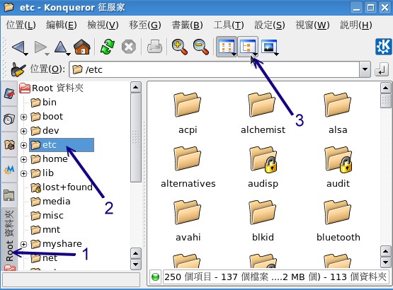 根目錄資料的顯示 根目錄資料的顯示