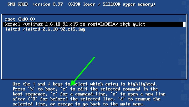 grub 單一選單內容