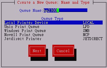 Setup 的 Printer 選擇部分 Setup 的 Printer 選擇部分
