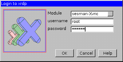 連上伺服器的 XRDP 服務後,會出現的連線資訊 連上伺服器的 XRDP 服務後,會出現的連線資訊