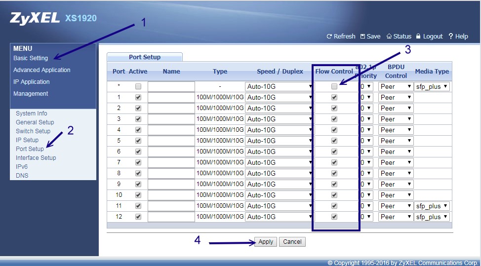 10G switch flow control 10G switch flow control